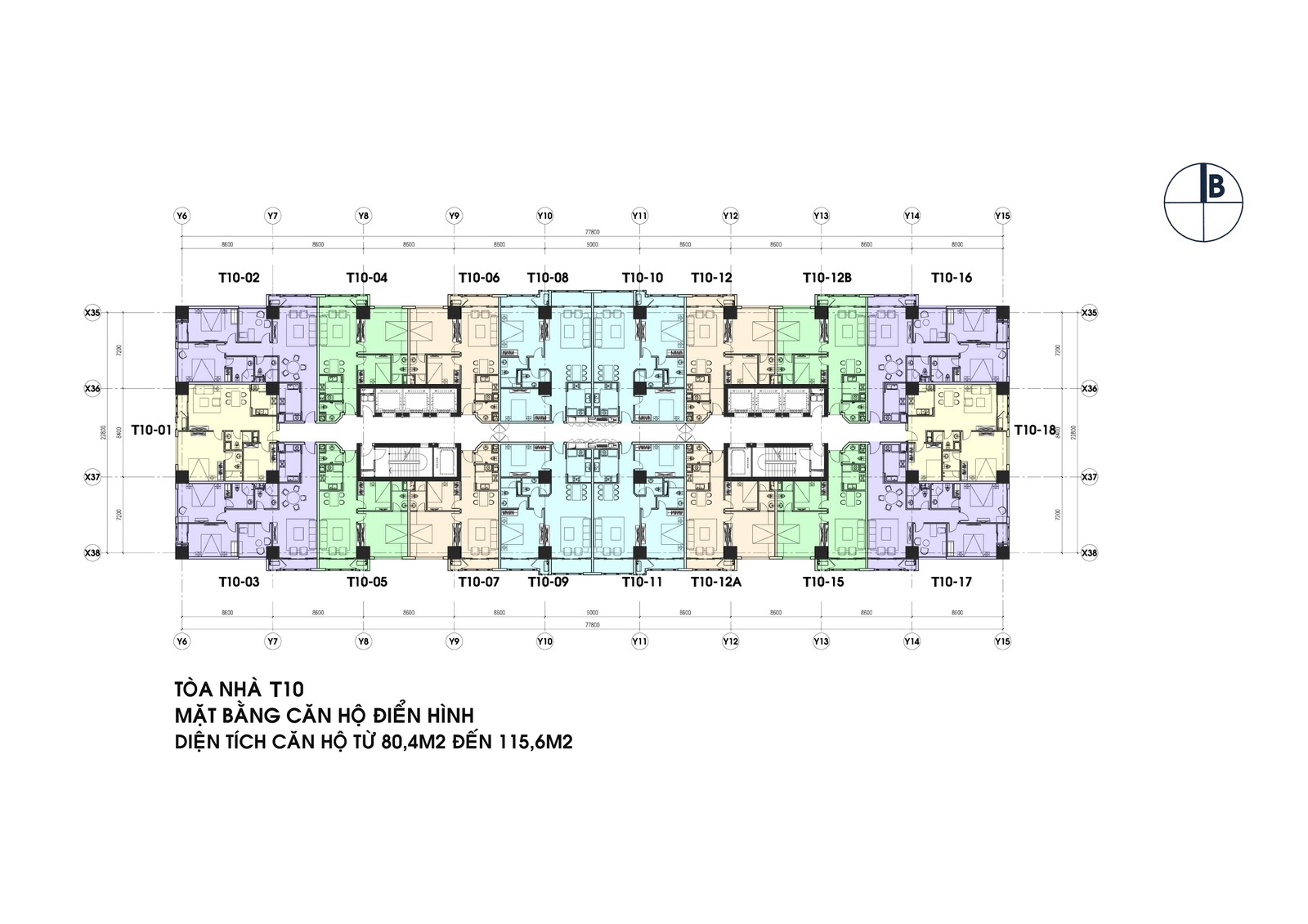 Mặt bằng tòa nhà T10 Times City
